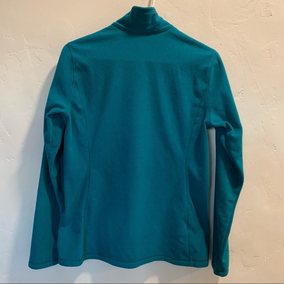 Eddie Bauer 1/4 Zip Long Sleeve Teal Fleece * Small - Picture 5 of 11